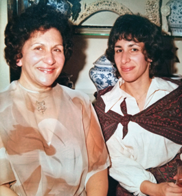 Zemelman (right) and her mother, Eve, in a photo from the mid-1970s.